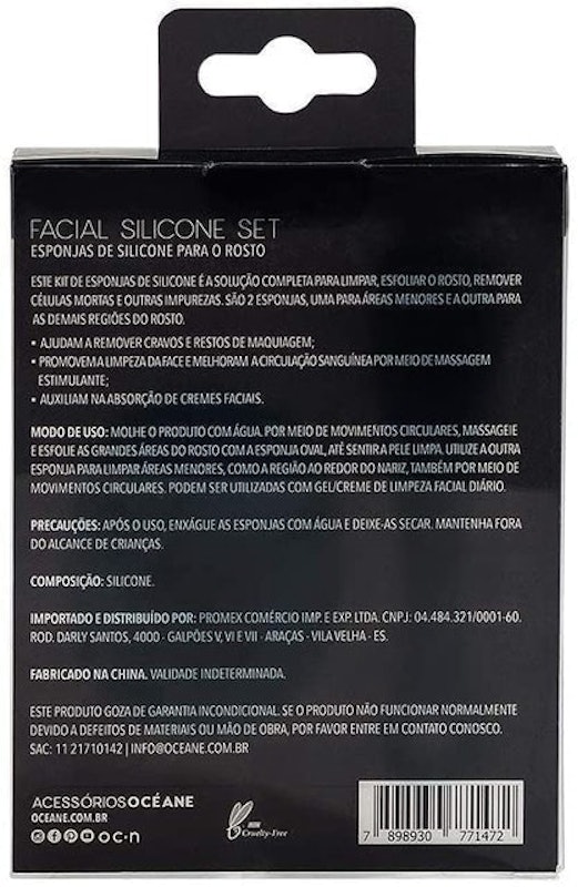 Esponja de Limpeza Facial Silicone Set 4