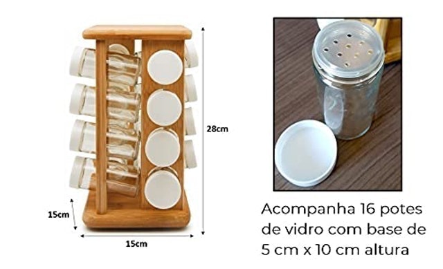 Porta-Condimentos Bambu 3