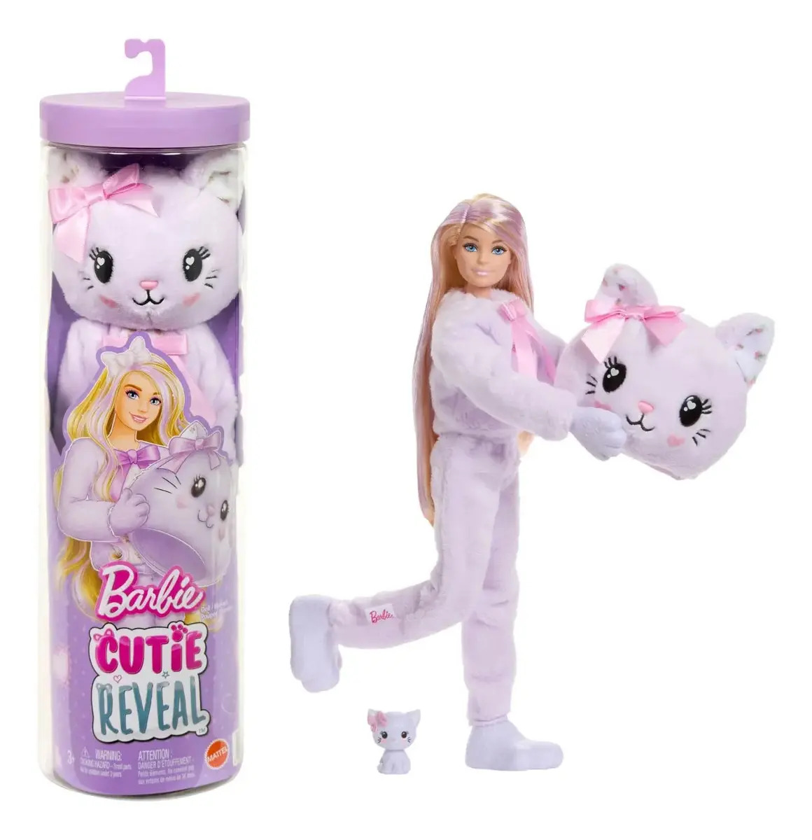 Barbie Cutie Reveal Boneca Gatinho Roxo 4