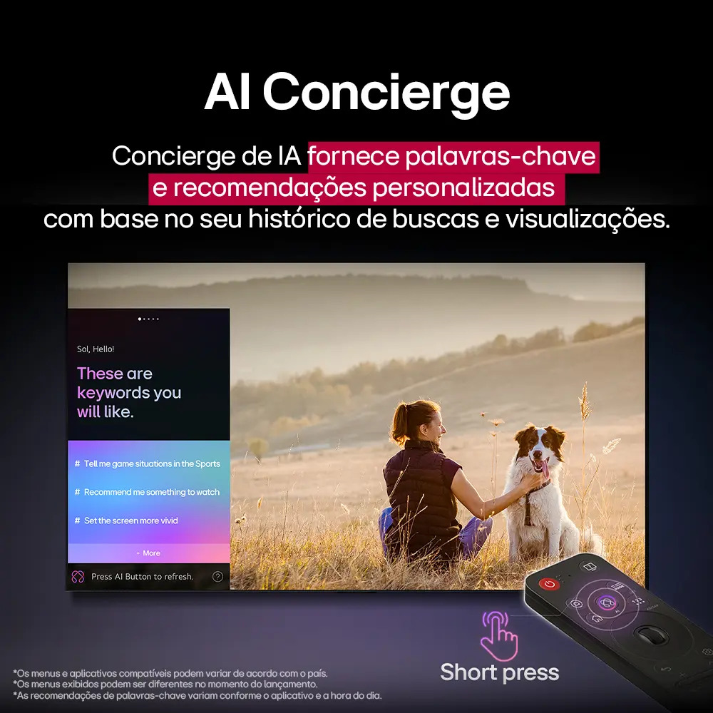 Smart TV LG OLED AI B5 4K de 55 Polegadas 2025 5