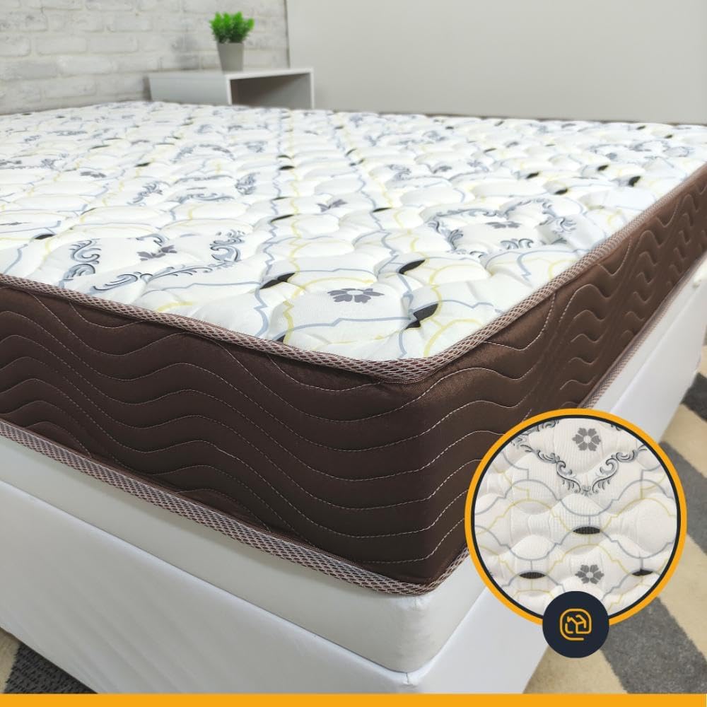 Cama Box Baú + Colchão de Casal Ortobom D45 Iso 150 4