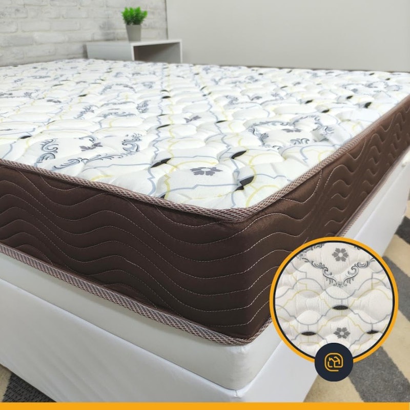 Cama Box Baú + Colchão de Casal Ortobom D45 Iso 150 4