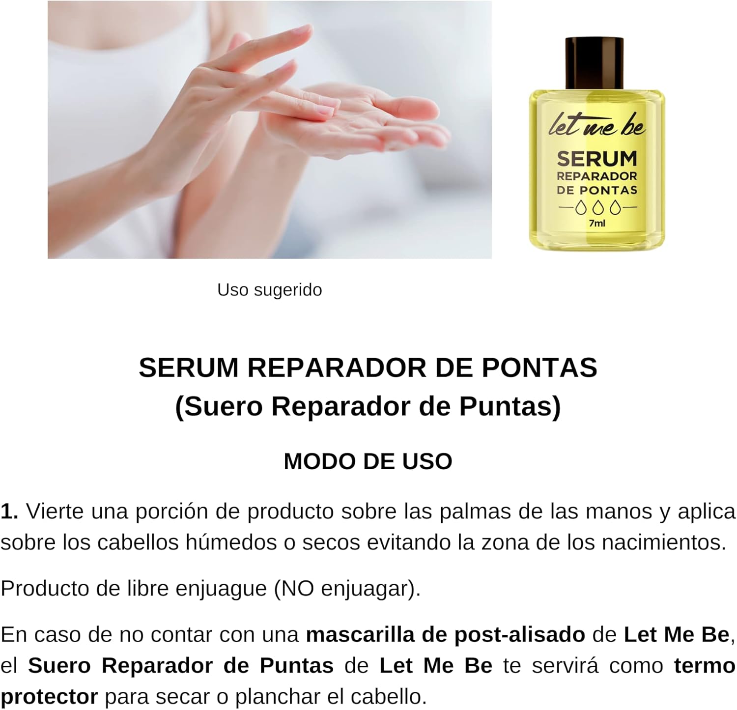 Sérum Reparador de Pontas Let Me Be 4