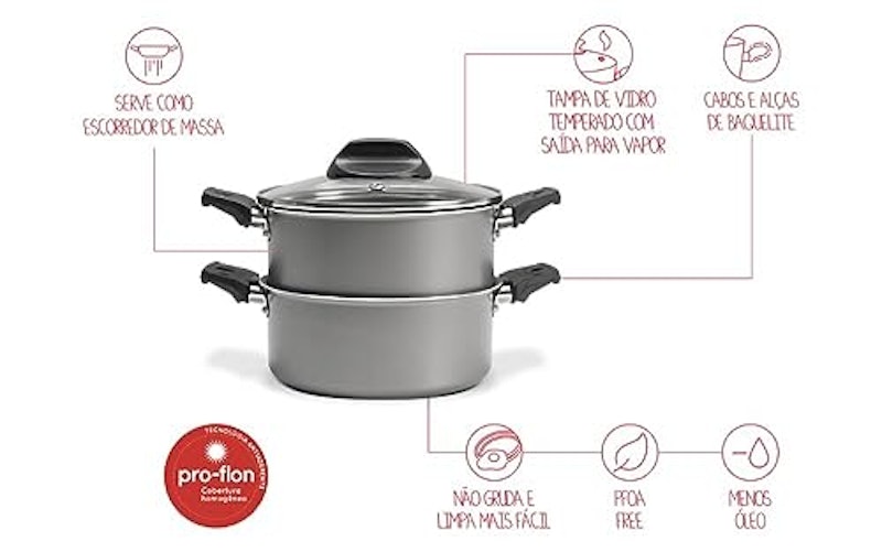 Cozi e Vapor Brinox Especiarias Antiaderente Pro-Flon 2