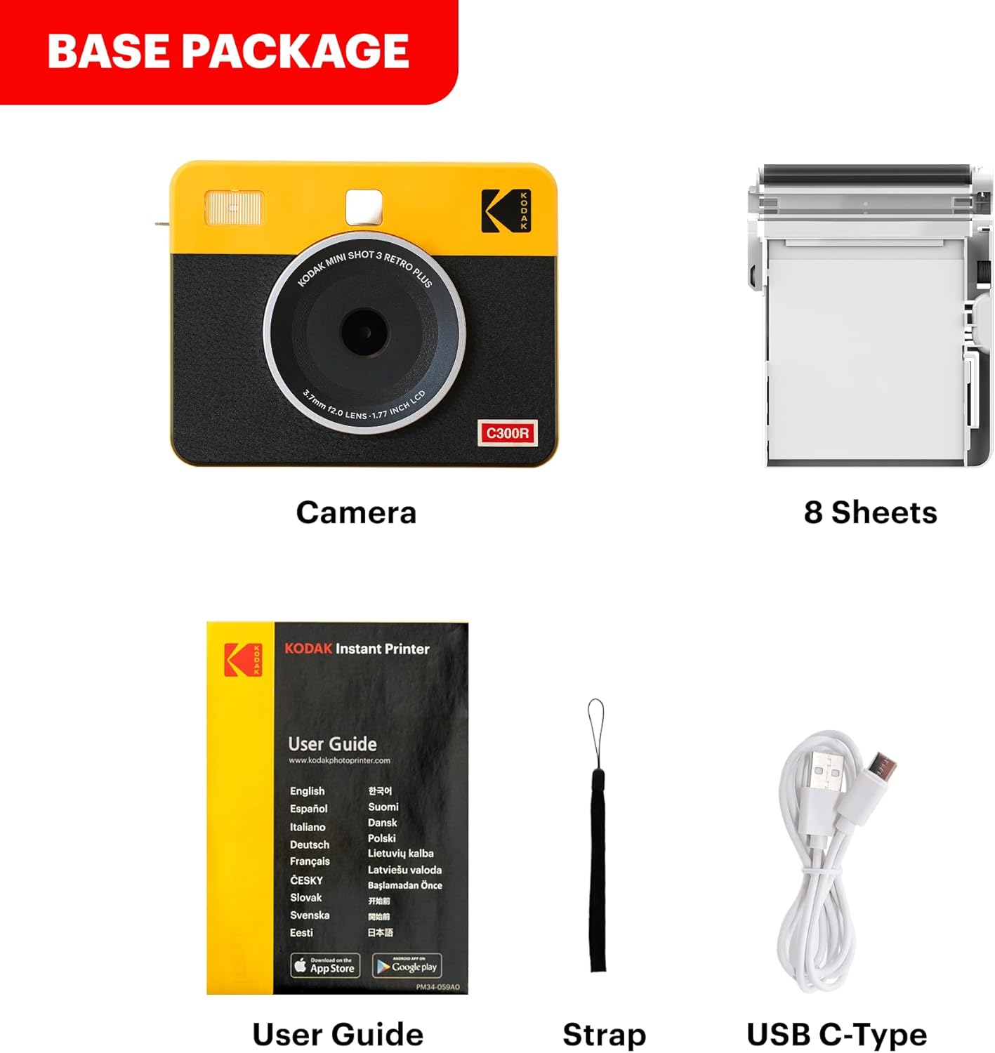 Kodak Mini Shot 3 Retrô Camera Instantânea e Photo Printer  5