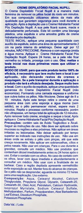 Creme Depilatório Facial 2