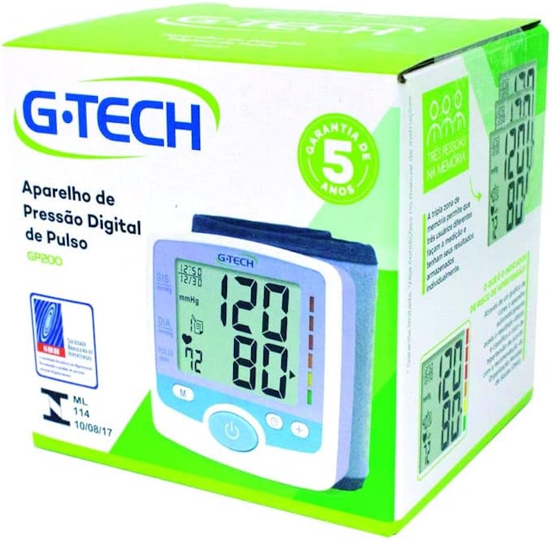 Aparelho de Pressão Digital de Pulso G-TECH GP200 2