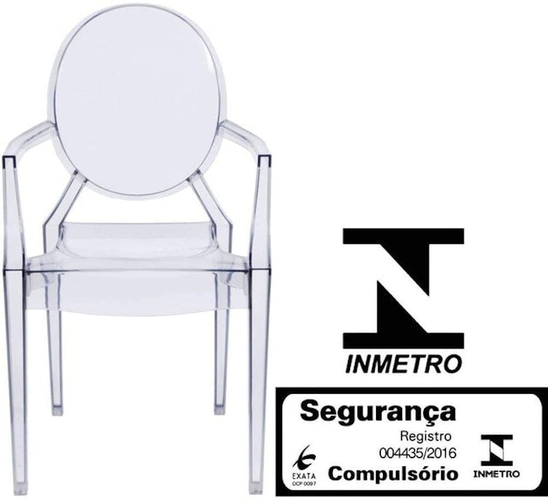 Cadeira Louis Ghost com Braço Transparente 2