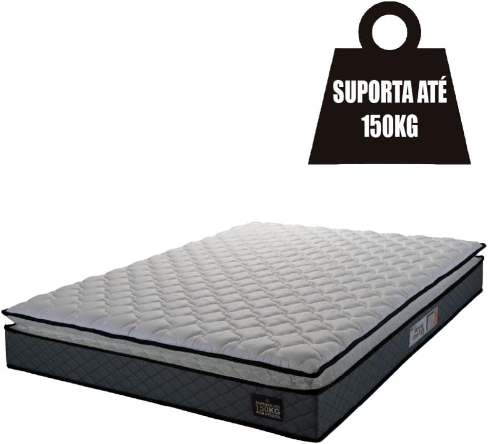 Cama Box Baú Casal Colchão Espuma D45 Pillow Top Strong 4