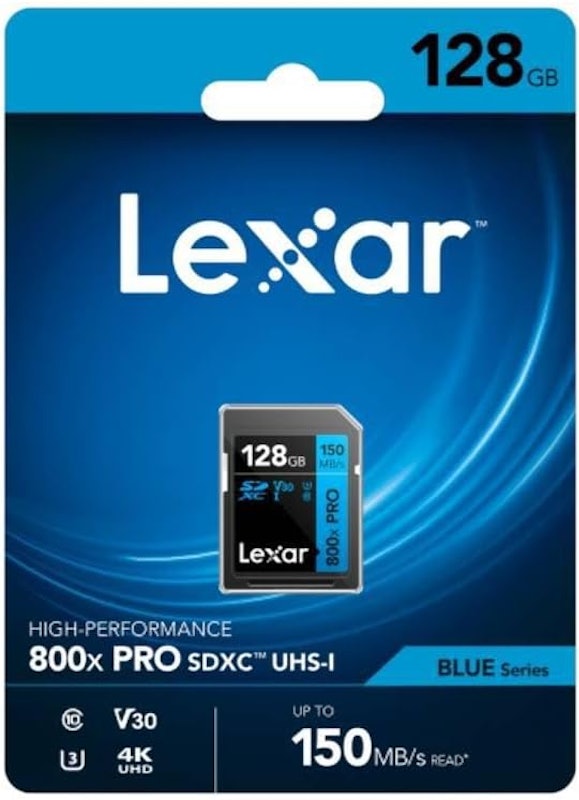 Cartão SDXC Lexar High-Performance 800xPRO Blue Series 2