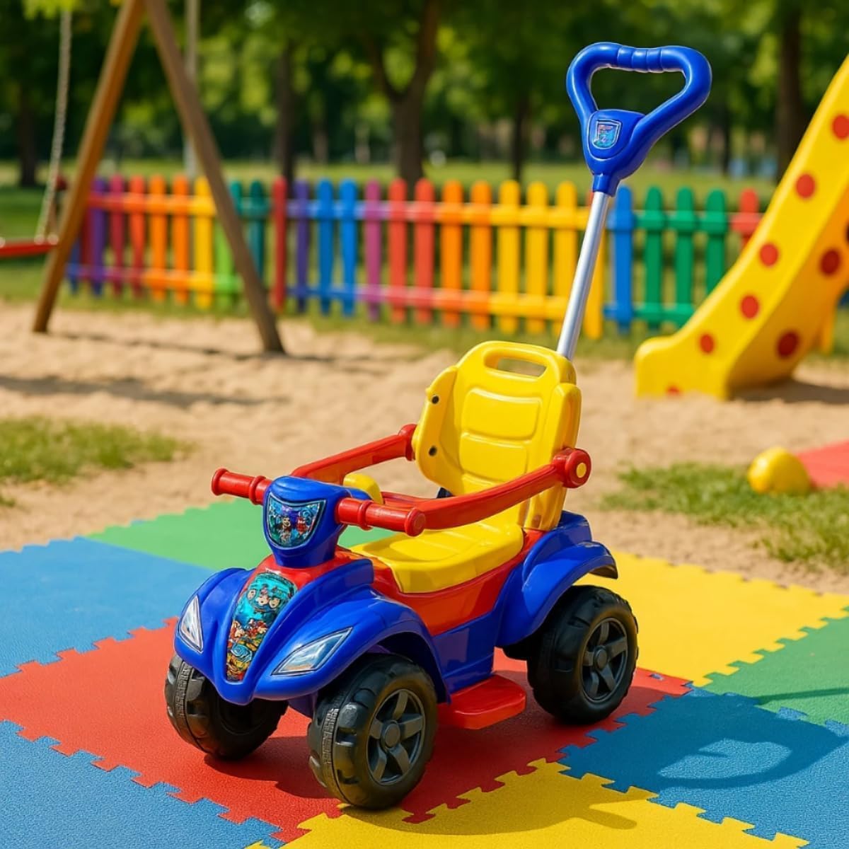 Carrinho de Passeio Quadriciclo Dog Menino Azul 3
