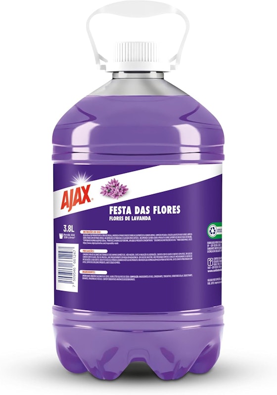 Limpador Ajax Festa das Flores Lavanda 3