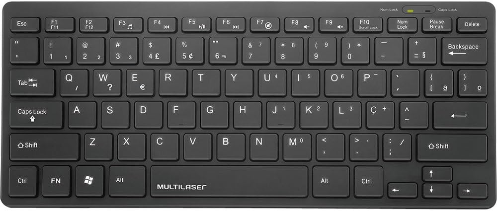 Teclado com Fio Mini Multimídia Conexão USB 2