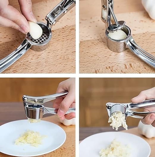 Espremedor de Alho Fácil Inox Triturador Amassador Premium Doaf 5