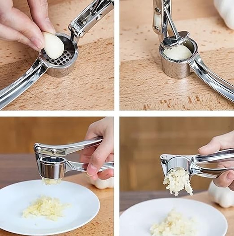 Espremedor de Alho Fácil Inox Triturador Amassador Premium Doaf 5