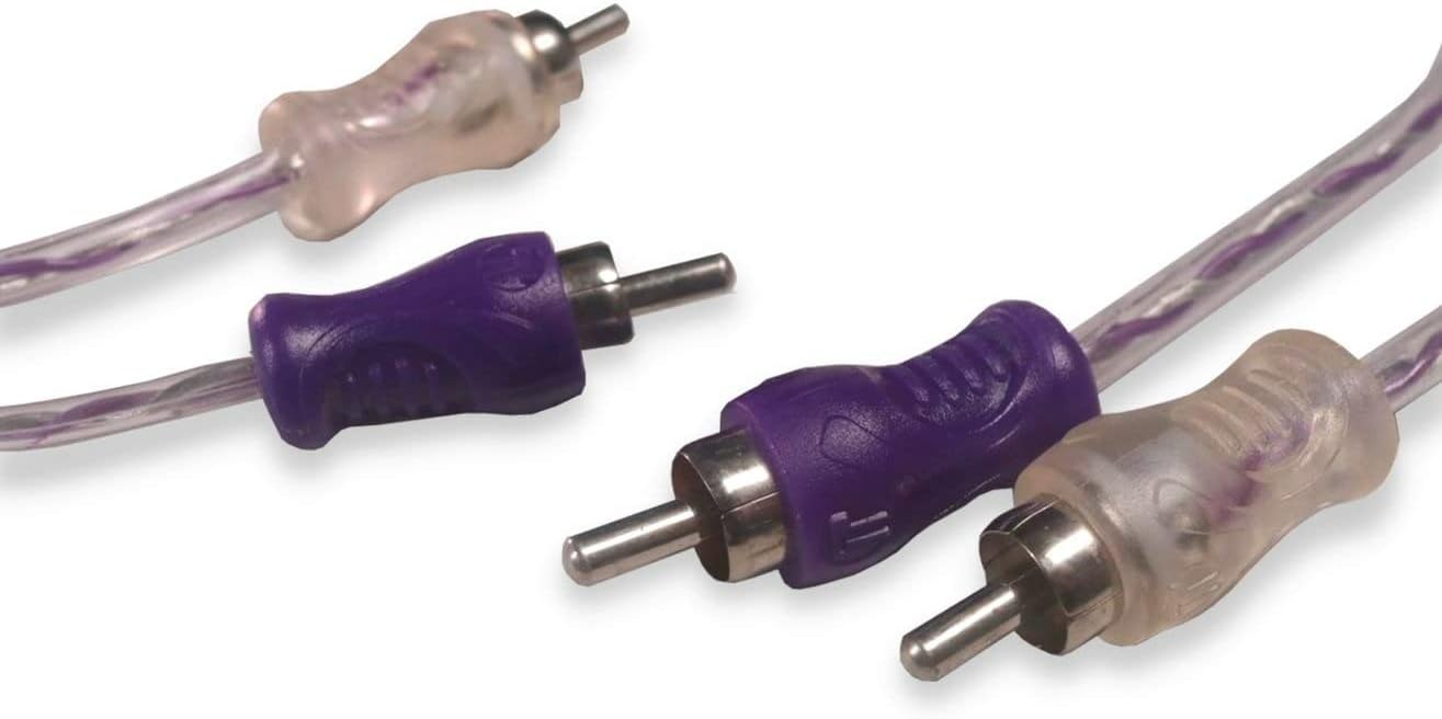 Cabo RCA Injetado Roxo/Prata 2