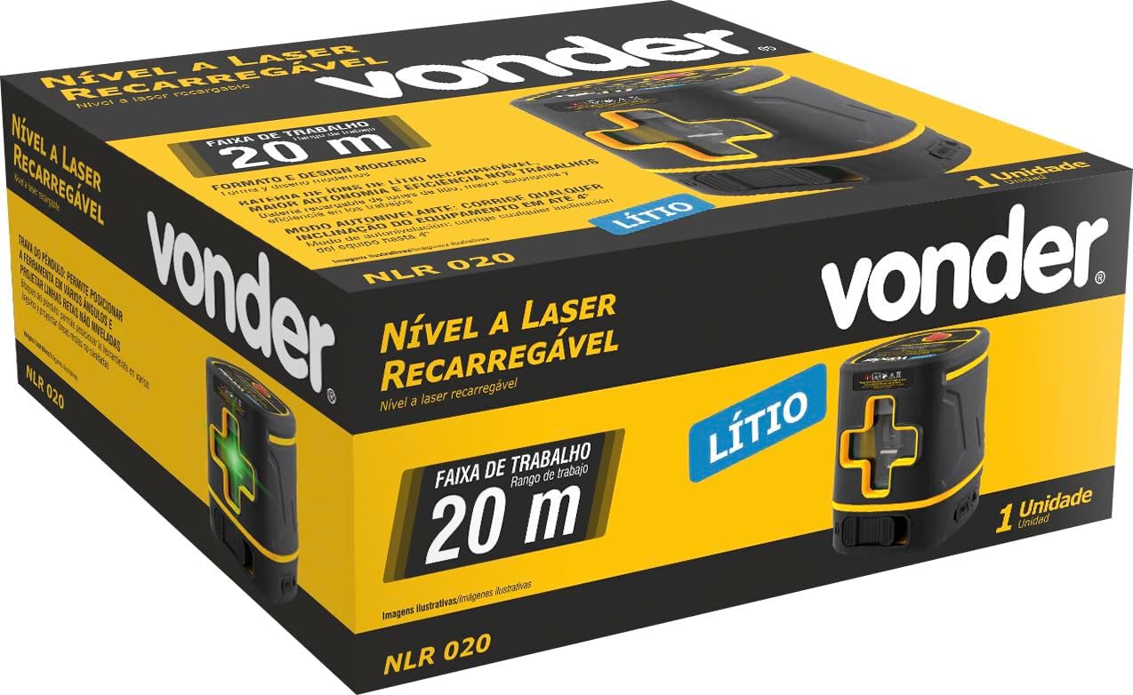 Nível a Laser Recarregável 20 m NLR 020 3