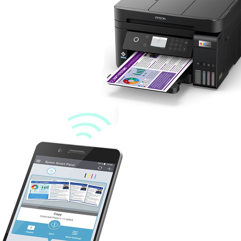Impressora Multifuncional 3 em 1 Epson EcoTank L6270 2