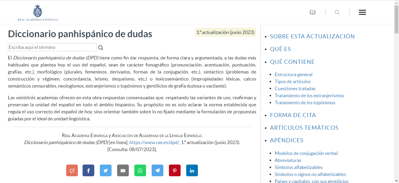Dicionário Panhispánico de Dudas (RAE) 2