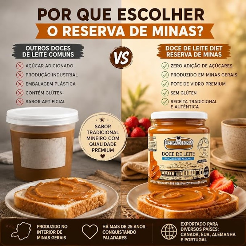 Doce de Leite Diet Reserva de Minas 5