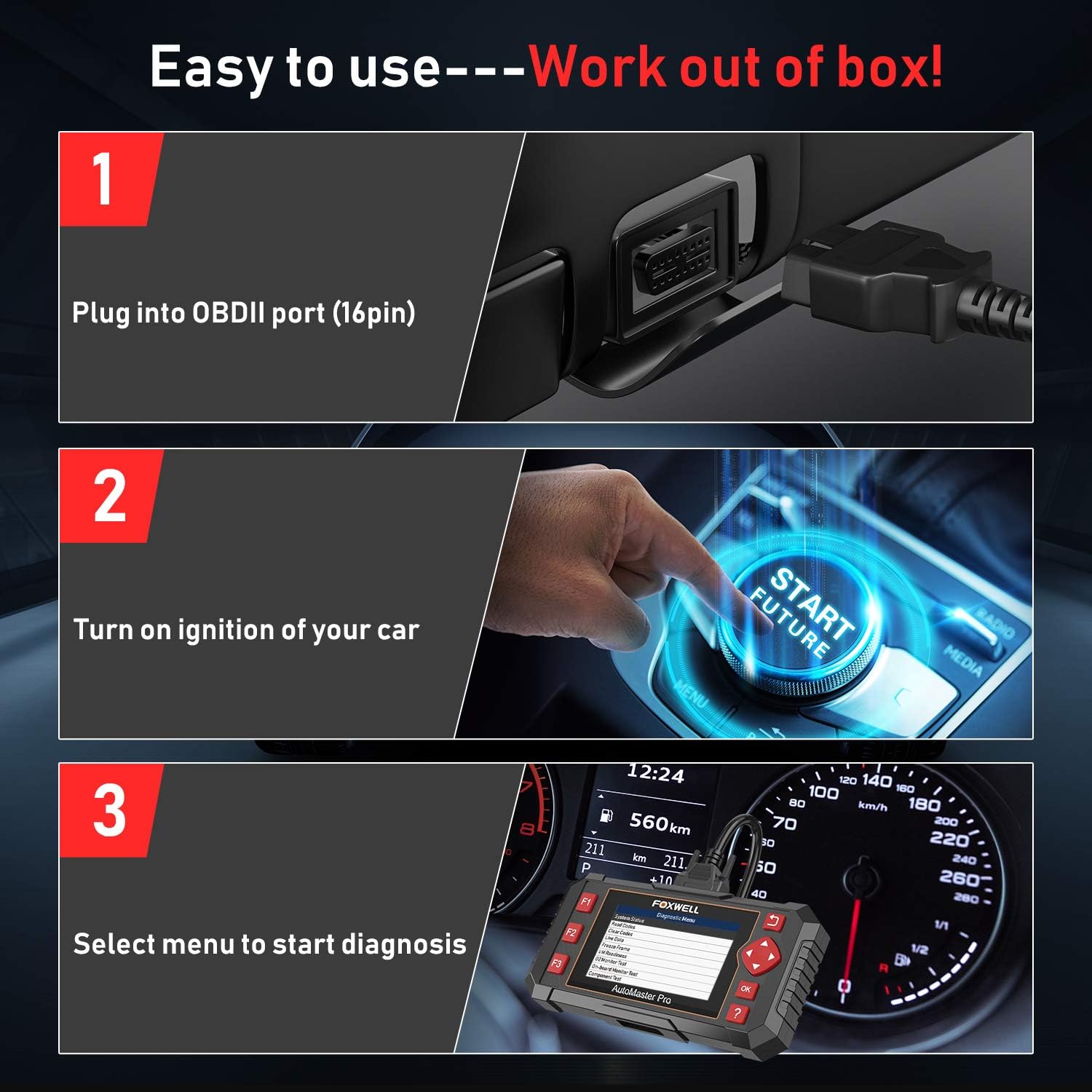 Scanner Automotivo Foxwell NT604 Elite 2
