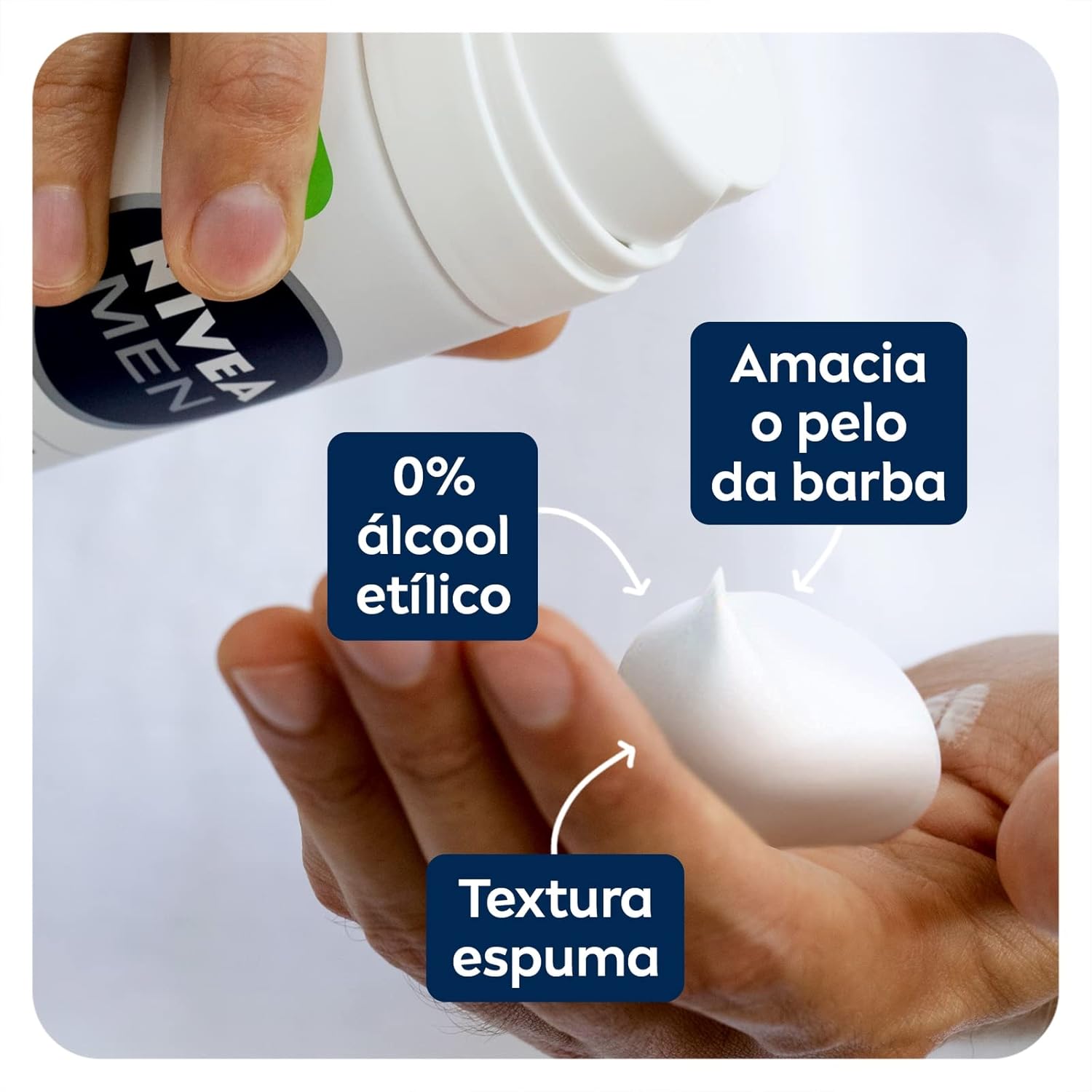 Nivea Men Espuma de Barbear Sensitive 3
