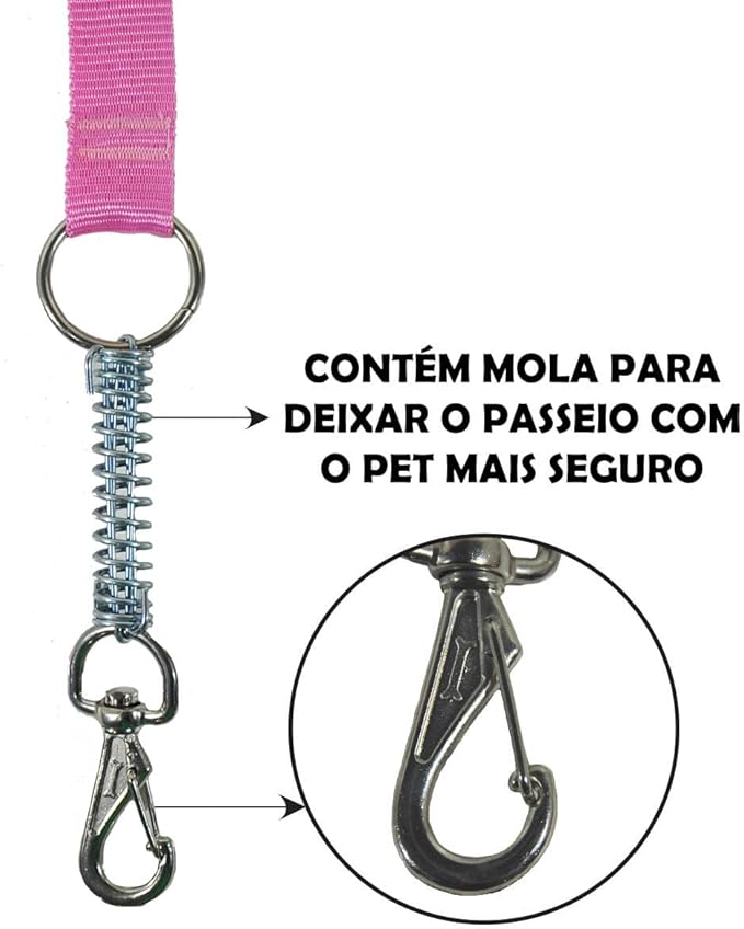 Coleira Peitoral Americana com Guia para Cães de Grande Porte 3