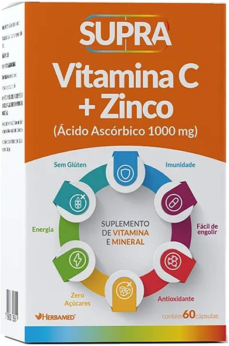 Vitamina C + Zinco 60 Cápsulas 1