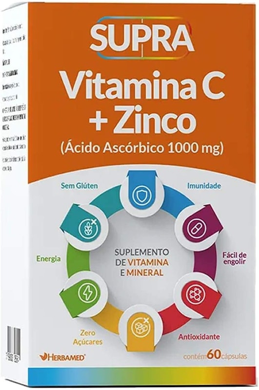 Vitamina C + Zinco 60 Cápsulas 1
