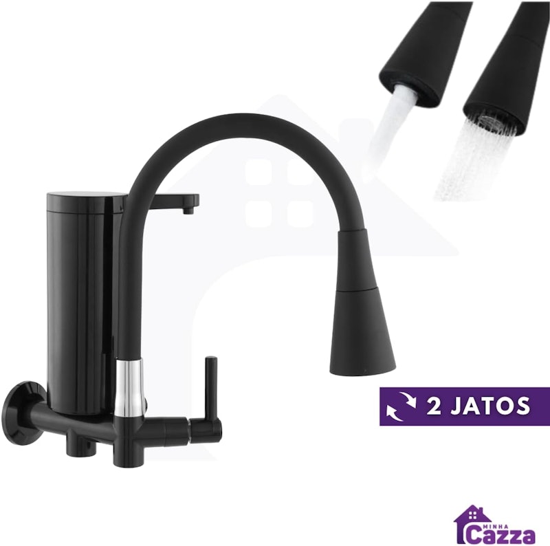 Torneira de Cozinha com Filtro Cone Flexível 4
