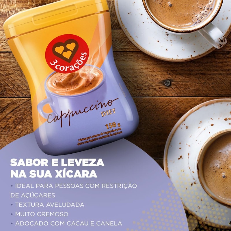Cappuccino Diet 3Corações 4