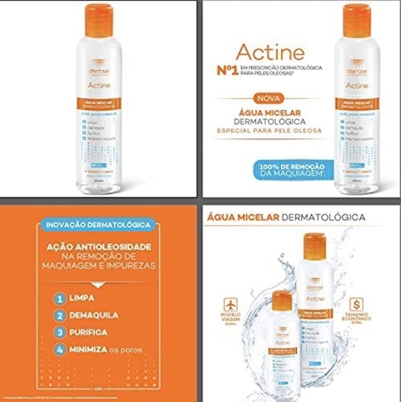 Actine Água Micelar Dermatológica 5