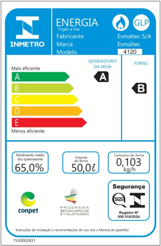 Fogão Ideal Pop 4Q 5