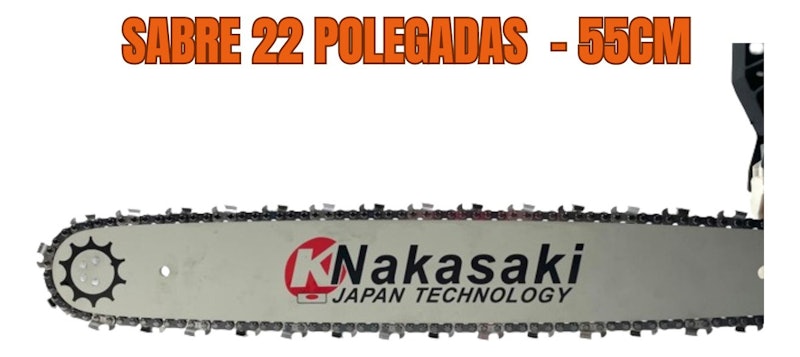 Motoserra Profissional a Gasolina 78 cc 22" Nakasaki 5