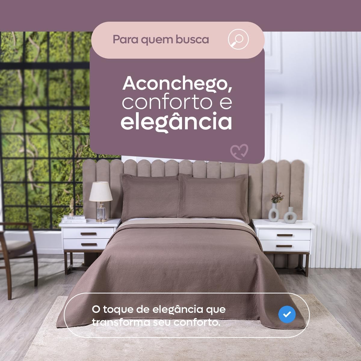 Kit Colcha Cobre Leito Double Casal Queen 3 Peças Dupla Face 200 Fios 2