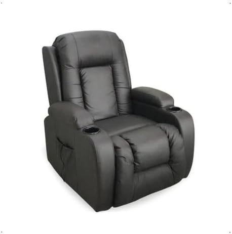 Poltrona Manual Reclinável com Massagem, Giro e Balanço 1