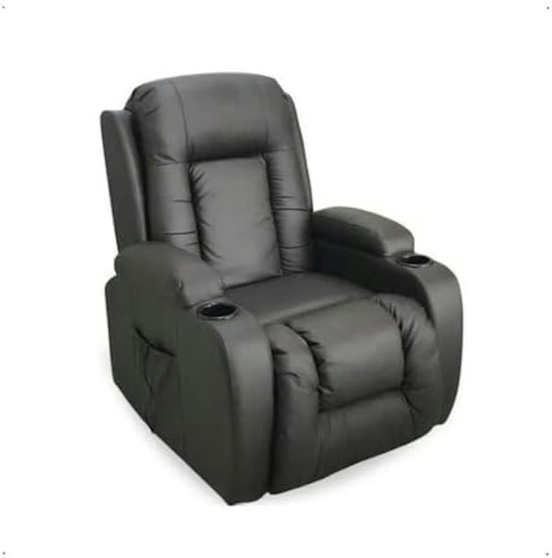 Poltrona Manual Reclinável com Massagem, Giro e Balanço 1