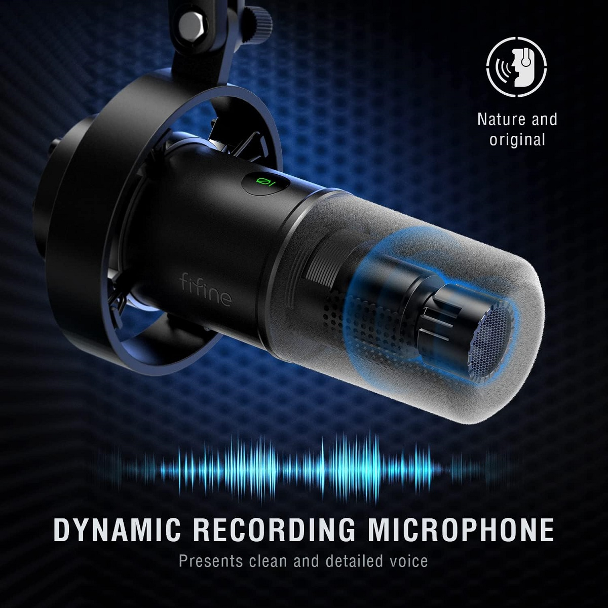 Microfone Dinâmico AmpliTank USB/XLR 3