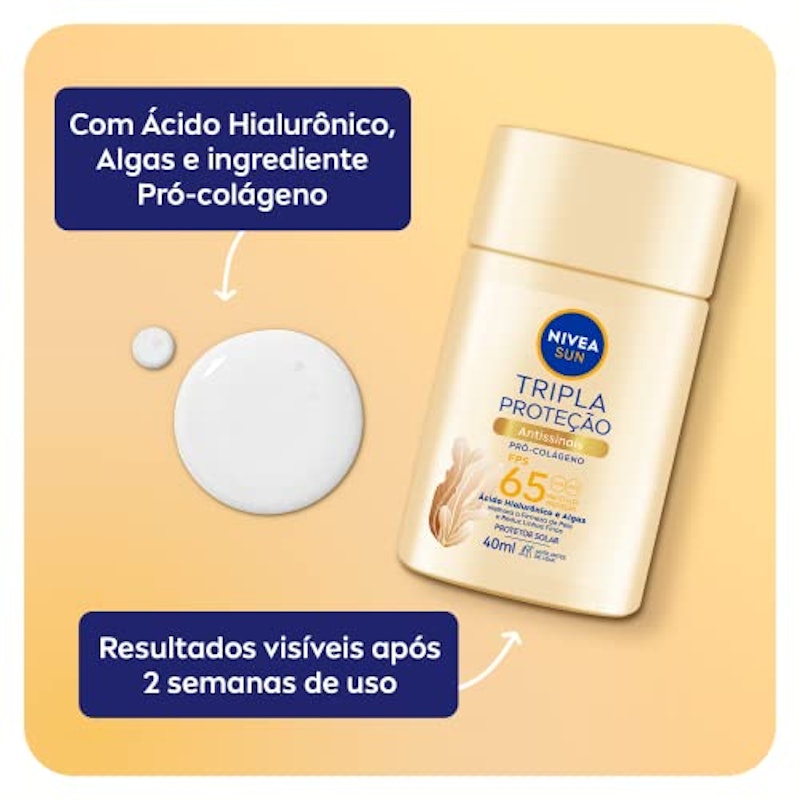 Protetor Facial Nivea Sun Tripla Proteção Antissinais Fluido 4
