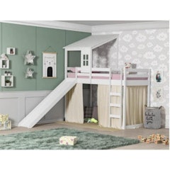 Cama Infantil Prime Alta II com Telhado II