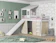 CASATEMA Cama Infantil Prime Alta II com Telhado II 1