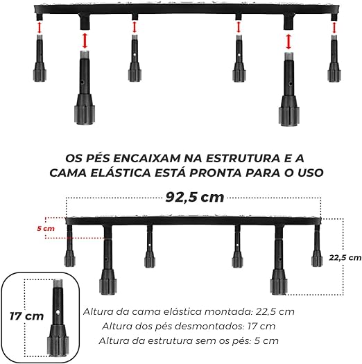 Cama Elástica Mini Jump Profissional Com Aro Reforço  4