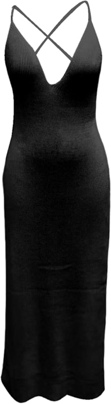 Vestido Longo de Malha Sexy para o Verão 4