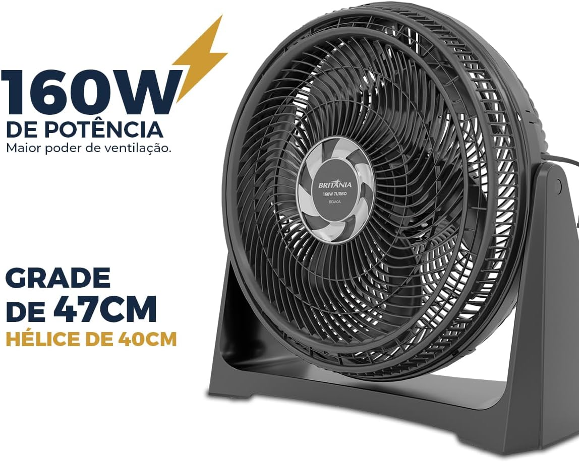 Ventilador Circulador 160 W 3 Velocidades 3
