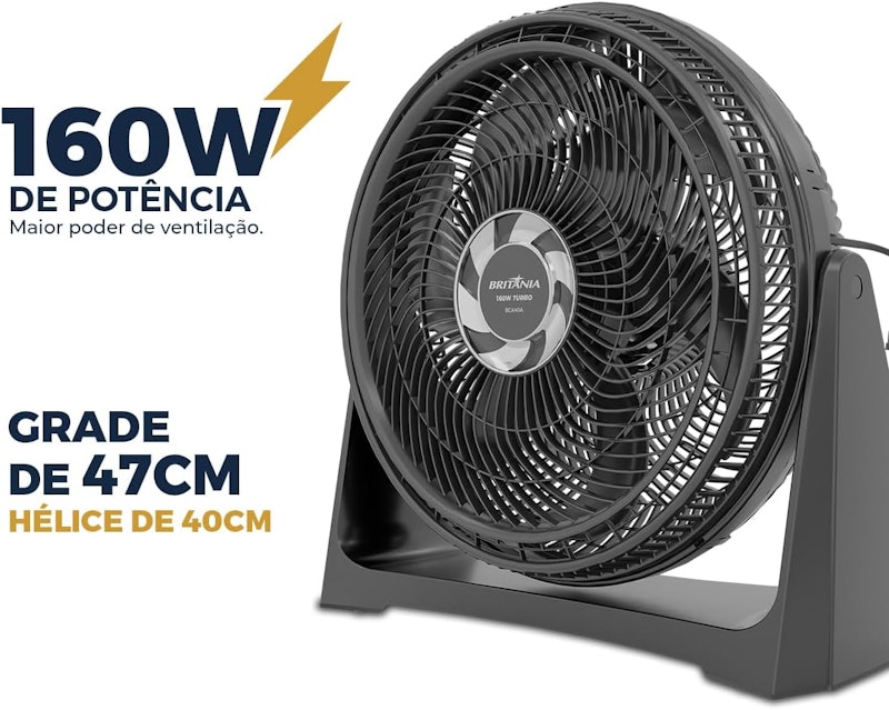 Ventilador Circulador 160 W 3 Velocidades 3