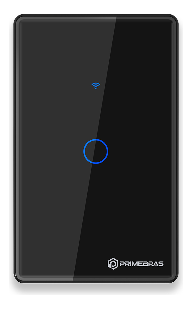 Interruptor Touch 1 Botão Wi-Fi Primebras 3