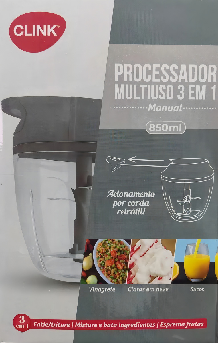 Processador 3 em 1 Plástico e Aço Inox 2