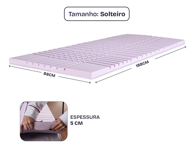 Pillow Top Solteiro BF Colchões Anatomic 5
