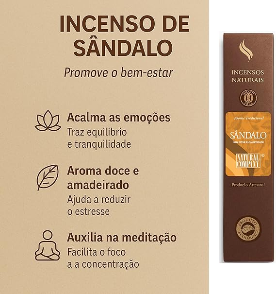 Incenso Natural Artesanal Sândalo 5