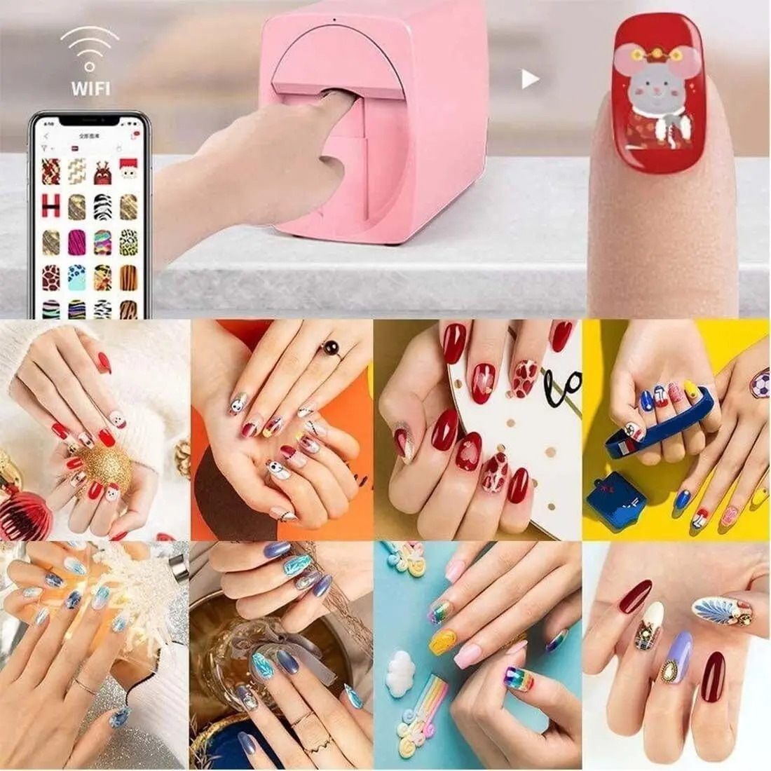 Mini Impressora de Unhas O'2Nails 3